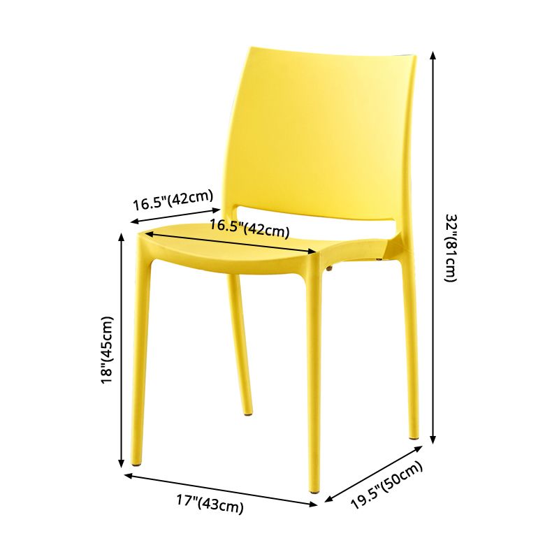 Modern Contemporary Plastic Side Chairs Multicolor Open Back Side Chair Set Clearhalo ' kitchen&dining_furn' 'Dining Chairs' 'Dining Tables & Seating' 'dining_chair' 'furn' 'furn_dining_chair' 'Furniture' 'furniture_dining_chair' 'Kitchen & Dining Furniture' 'kitchen' 1200x1200_2602e54e-68b2-4813-a980-fbdce07f99d9
