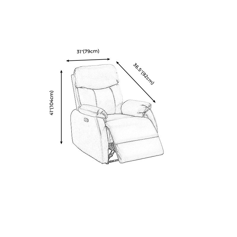 Convertible Chair 31.10" L x 36.22" W x 40.94" H Adjustable Pillow Top Arms Chair Clearhalo 'Accent Chairs' 'accent_chairs' 'Chairs & Seating' 'furn' 'furn_accent_chairs' 'Furniture' 'Living Room Furniture' 1200x1200_260473be-7e65-4a29-a228-a8186da5979b