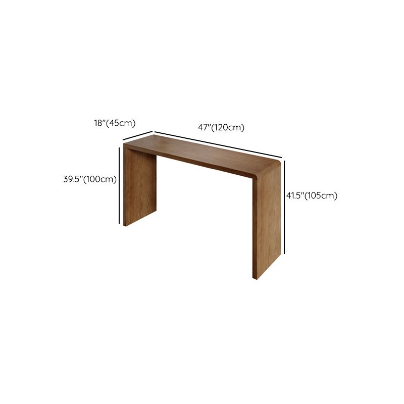 Contemporary Solid Wood Rectangle Bistro Bar Desk for Living Room Clearhalo 'Bar Furniture' 'Bar Tables' 'bar_tables' 'furn' 'furn_bar_tables' 'Furniture' 'Kitchen & Dining Furniture' 1200x1200_260aa3a1-5313-4792-b334-8b1aa05f3106