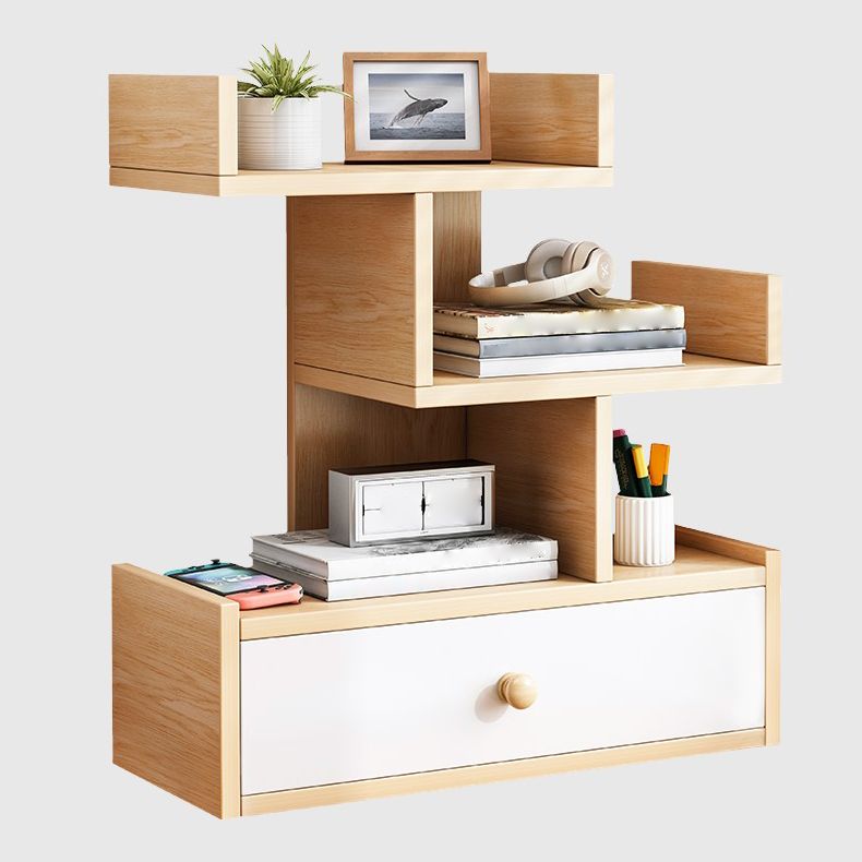 Engineered Wood Bookshelf Open Back Shelf boekenkast voor studieruimte