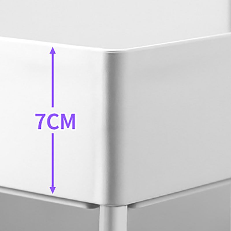 Scandinavian Etagere Bookshelf Metal Frame Plastic Shelf Bookshelf with Caster Wheels Clearhalo 'Bookcases' 'furn' 'furn_bookcases' 'Furniture' 'furniture_bookcases' 'kitchen' 'kitchen_bookcases' 'Living Room Furniture' 'Office Furniture' 1200x1200_260cfb5a-c751-4037-a3af-217be57e8277