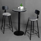 Industrial Metal Bar Table 21.6" Round Top Faux Marble Pedestal Bistro Table for Cafe Clearhalo 'Bar Furniture' 'Bar Tables' 'bar_tables' 'furn' 'furn_bar_tables' 'Furniture' 'furniture_bar_tables' 'Kitchen & Dining Furniture' 'kitchen&dining_furn' 'kitchen' 1200x1200_260d8801-8d2a-425e-a866-c42c9275a5ed
