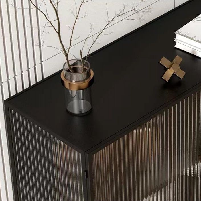 36-Zoll-Höhen-Metall-Buffet-Serverglas Zwei Türen Dining Server