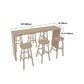 Solid Wood Bar Table with Double Pedestal Modern Rectangle Bistro Table Clearhalo 'Bar Furniture' 'Bar Tables' 'bar_tables' 'furn' 'furn_bar_tables' 'Furniture' 'Kitchen & Dining Furniture' 1200x1200_260e859f-f759-4171-92c9-ee3efedc400a