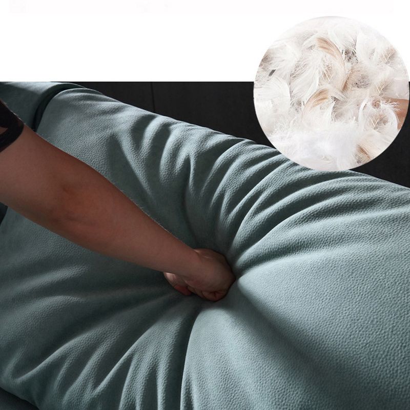 フェイクレザーピロートップアームソファコンテンポラリークッション標準ソファ