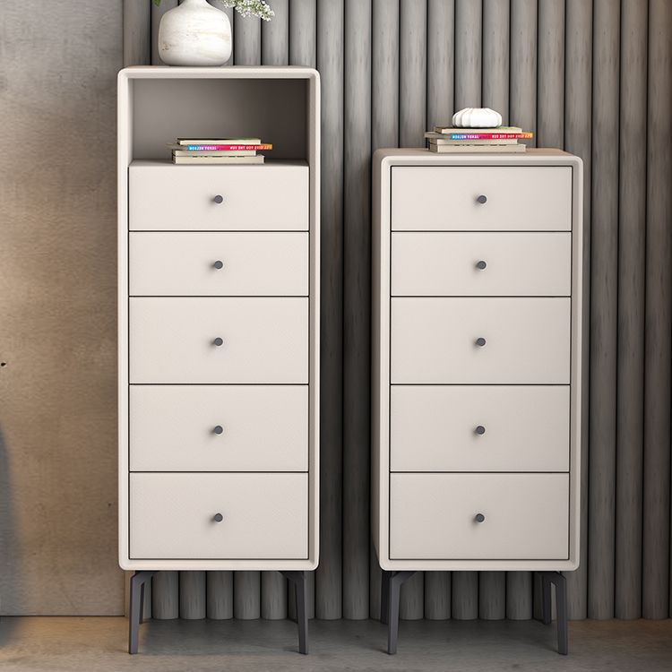 Cómoda de lencería con patas de metal, cómoda contemporánea con cajones para dormitorio