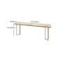 Modern Bistro Bar Table Rectangle Wood Double Pedestal Bar Table Clearhalo 'Bar Furniture' 'Bar Tables' 'bar_tables' 'furn' 'furn_bar_tables' 'Furniture' 'Kitchen & Dining Furniture' 1200x1200_26130946-d043-417b-bc05-7939de1fef70