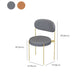 Glam Upholstered Dining Chairs Faux Leather Kitchen Chair with Metal Legs Clearhalo 'Dining Chairs' 'Dining Tables & Seating' 'dining_chair' 'furn' 'furn_dining_chair' 'Furniture' 'Kitchen & Dining Furniture' 1200x1200_261327cd-62f1-43fd-a837-a6aff4716773