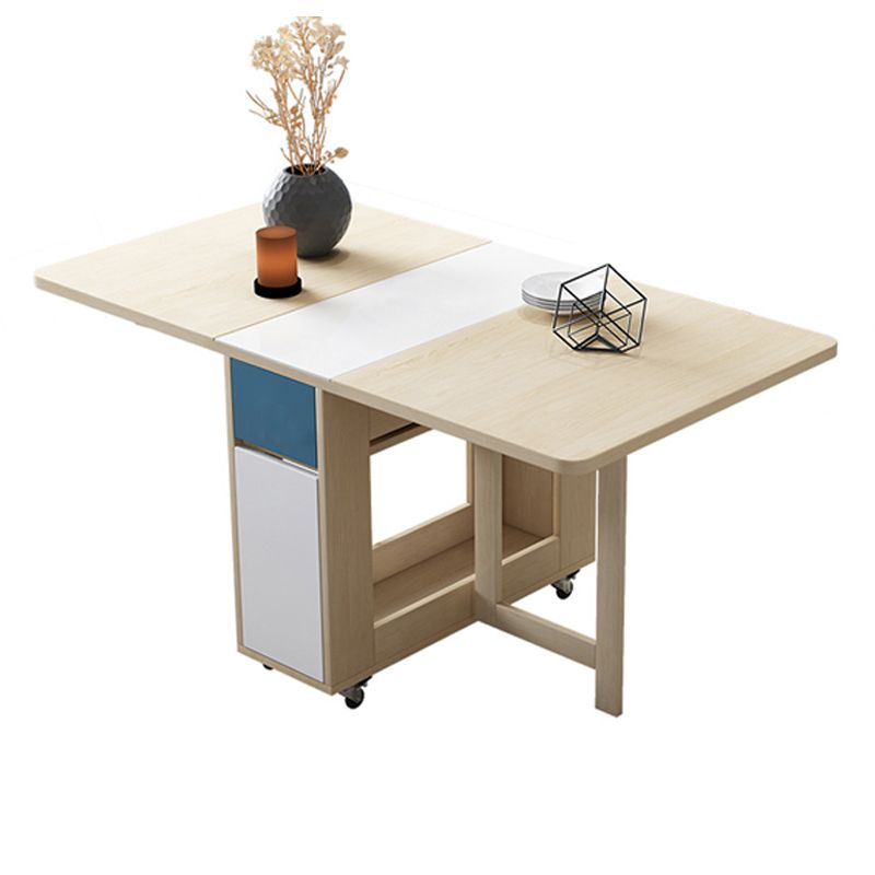 Rectangle Mid-Century Modern Dining Table Wood Base Table for Home Kitchen Dinner Clearhalo ' dining_table' 'Dining Tables & Seating' 'Dining Tables' 'furn' 'furn_dining_table' 'Furniture' 'furniture_dining_table' 'Kitchen & Dining Furniture' 'kitchen&dining_furn' 'kitchen' 'kitchen_dining_table' 1200x1200_261343c4-2c21-4f03-bb54-a887daac4ee2