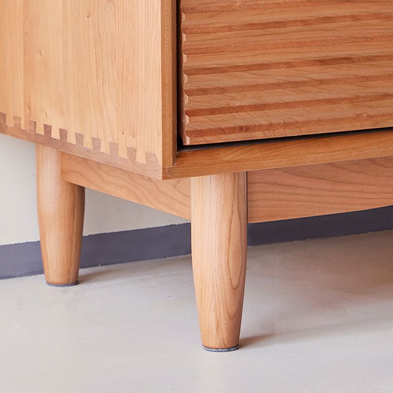 Gabinete aparador de almacenamiento de madera de cereza de estilo nórdico con cajones