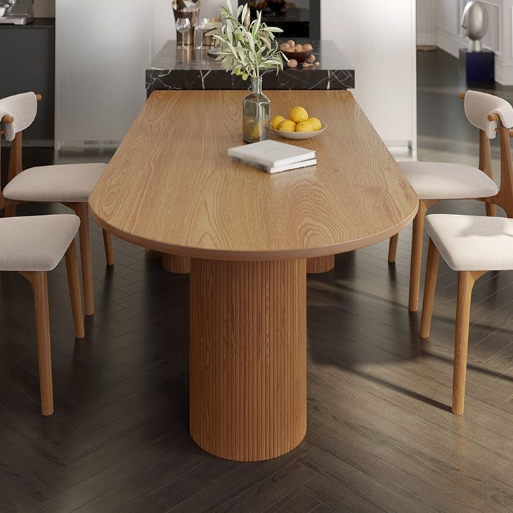 Modern Style Dining Table Solid Wood Dining Table with 3 Legs for Kitchen Clearhalo ' dining_table' 'Dining Tables & Seating' 'Dining Tables' 'furn' 'furn_dining_table' 'Furniture' 'furniture_dining_table' 'Kitchen & Dining Furniture' 'kitchen&dining_furn' 'kitchen' 'kitchen_dining_table' 1200x1200_2615c1c7-17cf-483d-b884-51ffa3cc6ede