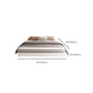 Contemporary Platform Bed Solid Wood Standard Bed with Light for Bedroom