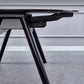 Modern Style Sintered Stone Dining Table Round Table with 4 Legs for Home Clearhalo ' dining_table' 'Dining Tables & Seating' 'Dining Tables' 'furn' 'furn_dining_table' 'Furniture' 'furniture_dining_table' 'Kitchen & Dining Furniture' 'kitchen&dining_furn' 'kitchen' 'kitchen_dining_table' 1200x1200_261843b6-3f46-4964-a7a1-0e7b81b2ab7d