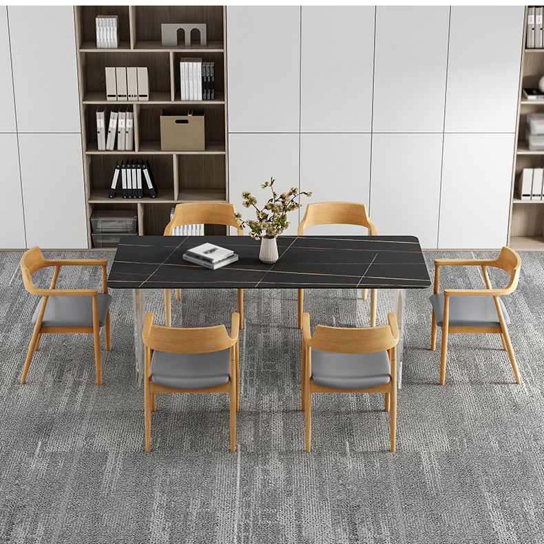 Modern 1/2/5/7 Pieces Dining Set Sintered Stone Dining Furniture Set /Separate Items Clearhalo 'Dining Room Sets' 'Dining Tables & Seating' 'dining_room_set' 'furn' 'furn_dining_room_set' 'Furniture' 'furniture_dining_room_set' 'Kitchen & Dining Furniture' 'kitchen&dining_furn' 'kitchen' 1200x1200_26195c00-6b72-4401-8665-df6f06e4f949