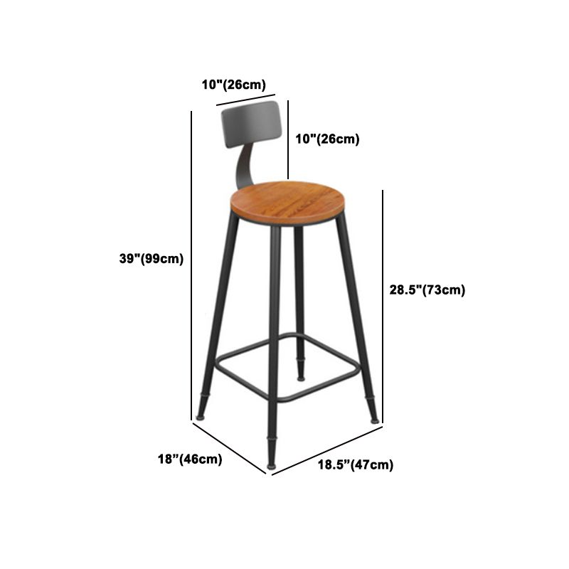 Industrial Wooden Bar Table Set 1/2/4/5 Pieces Rectangle Bar Table and Backless Bar Stools Clearhalo 'Bar Furniture' 'furn' 'furn_home_bar_bar_sets' 'Furniture' 'Home Bars & Bar Sets' 'home_bar_bar_sets' 'Kitchen & Dining Furniture' 1200x1200_261ab780-079e-4f6d-bf67-ac73765a3564