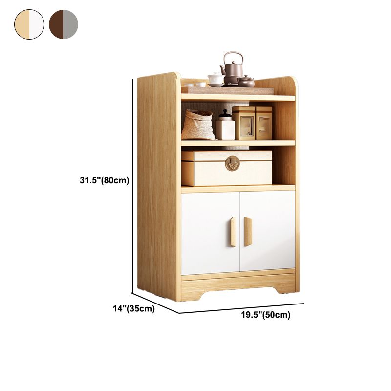 31.49 "/33.4" lange 1-deurs houten nachtkastje nachtkastje met plank