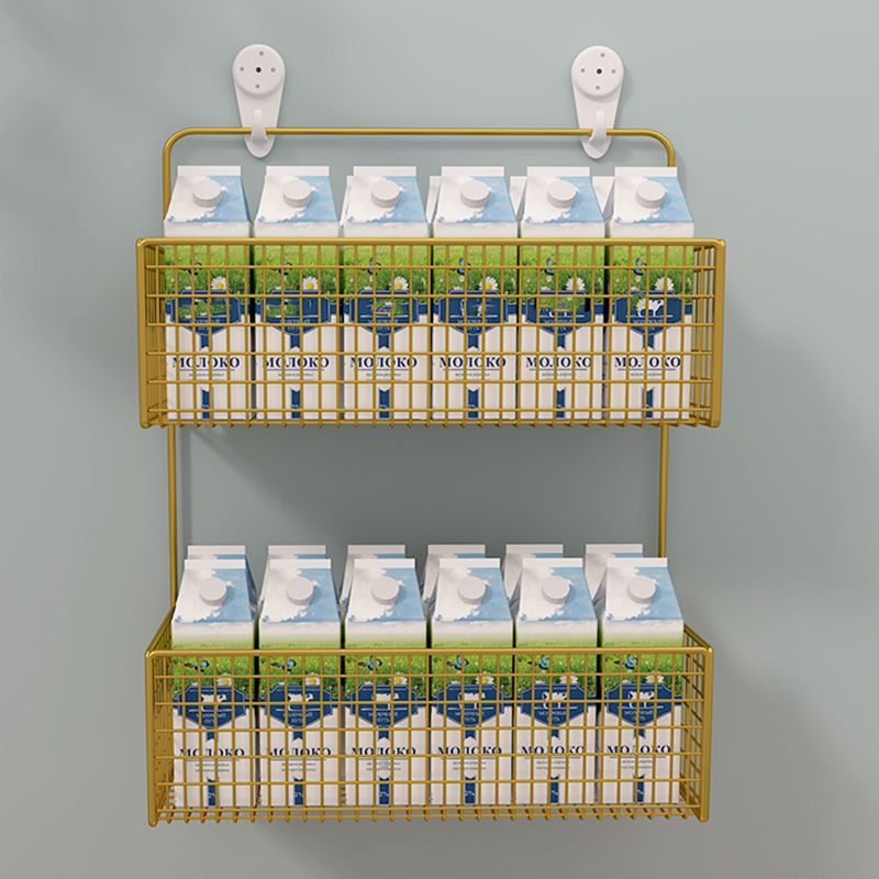 Libreria moderna in metallo galleggiante in metallo da 6 pollici a parete montata