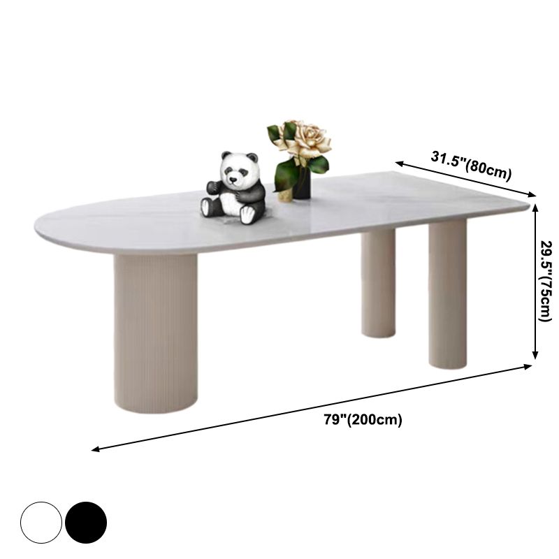Metal Contemporary Free Form Table White Marble Top Table for Dining Room and Kitchen Clearhalo ' dining_table' 'Dining Tables & Seating' 'Dining Tables' 'furn' 'furn_dining_table' 'Furniture' 'furniture_dining_table' 'Kitchen & Dining Furniture' 'kitchen&dining_furn' 'kitchen' 'kitchen_dining_table' 1200x1200_261e835d-bf34-4e24-895a-ae0feef7af9f