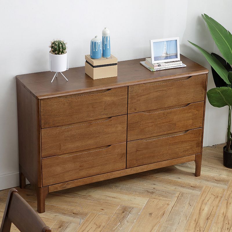 Modern Rubberwood Solid Wood Buffet Sideboard 15.7"D Dining Room Buffet Server with Drawer Clearhalo 'buffet_sideboard' 'Buffets & Sideboards' 'furn' 'furn_buffet_sideboard' 'Furniture' 'furniture_buffet_sideboard' 'Kitchen & Dining Furniture' 1200x1200_261f8f60-ad21-4f64-87c7-05d790ecf67e