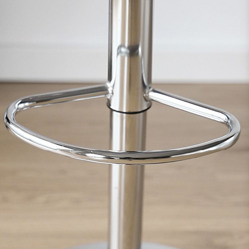 Taburetes de comedor sin brazos Taburetes de bar de altura ajustable con base de metal