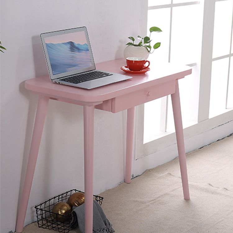 Bureau d'écriture en bois massif incurvé Style glamour 1 dessin de bureau de dessin