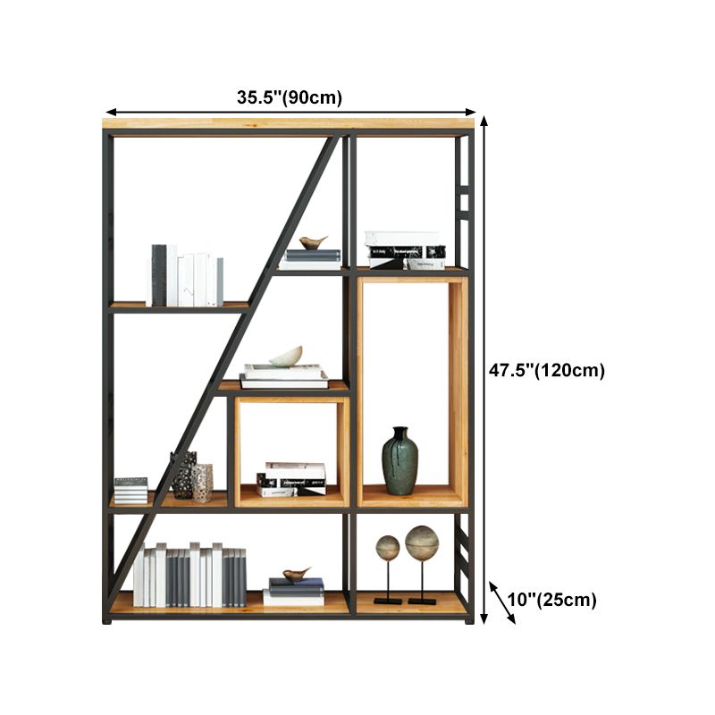 47.24"H Bookshelf Modern Style Bookcase for Study Room and Office Clearhalo 'Bookcases' 'furn' 'furn_bookcases' 'Furniture' 'furniture_bookcases' 'Office Furniture' 1200x1200_2620990c-efb2-4bcc-a9f3-750c1547b7bd