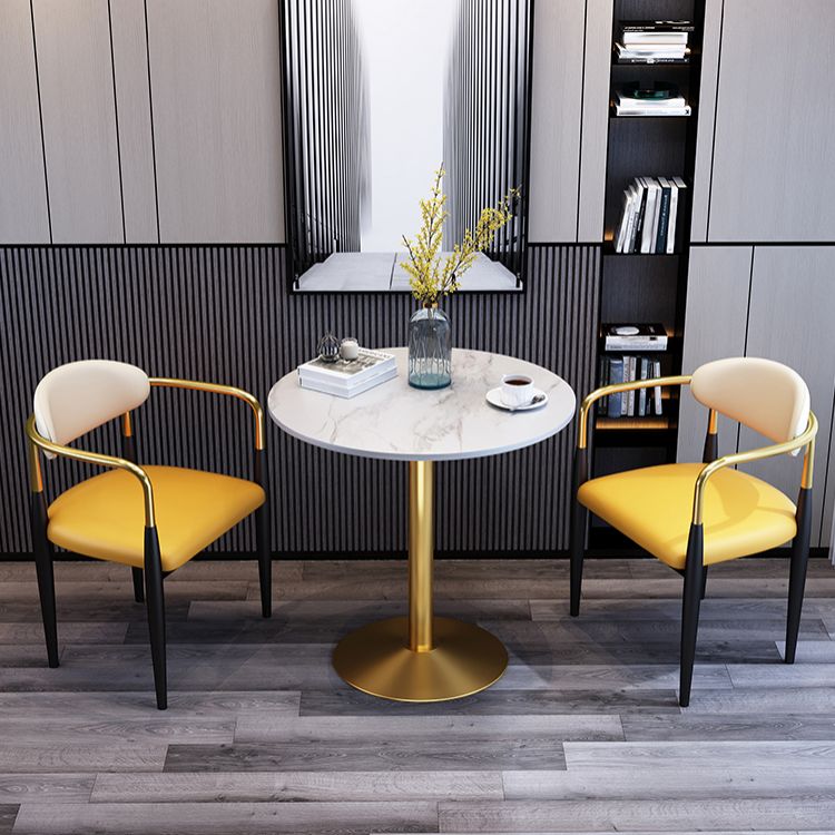 Modern Meeting Room Open Arm Chair Matte Finish Leather Dining Chair Clearhalo ' kitchen&dining_furn' 'Dining Chairs' 'Dining Tables & Seating' 'dining_chair' 'furn' 'furn_dining_chair' 'Furniture' 'furniture_dining_chair' 'Kitchen & Dining Furniture' 'kitchen' 1200x1200_2621bb2f-4ddb-4ca1-88c5-b52503ee4c98