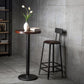 Industrial Armless Backrest Counter Stool Iron Cafe Bar Stool with Leather Cushion Clearhalo 'Bar Furniture' 'Bar Stools' 'bar_stools' 'furn' 'furn_bar_stools' 'Furniture' 'furniture_bar_stools' 'Kitchen & Dining Furniture' 1200x1200_2621fb8e-fdac-4d89-a812-50f86fada1da