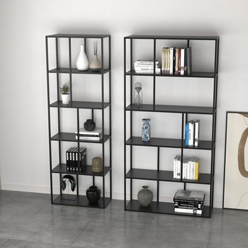 Modem & Contemporary Black Bookcase Etagere Metal Book Shelf