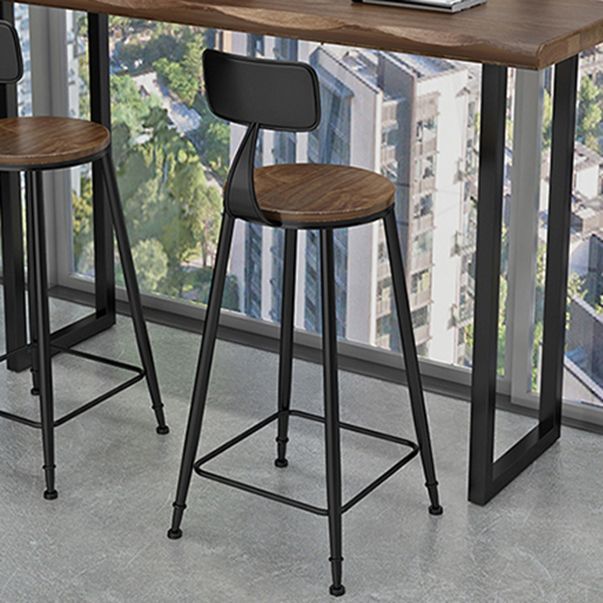 Modern Wooden 1/2/3 Pieces Bar Table Set Rectangle Bar Table with Metal Leg Clearhalo 'Bar Furniture' 'furn' 'furn_home_bar_bar_sets' 'Furniture' 'Home Bars & Bar Sets' 'home_bar_bar_sets' 'Kitchen & Dining Furniture' 1200x1200_26245083-760f-4e81-8bfa-2b448032c032