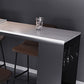 1/4/5 Pieces Table and Stool Set Industrial Bar Pub Table Set