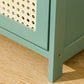 13" Wide Steel 3/4/5 - Door Accent Cabinet, With Rattan, Green Clearhalo 'Cabinets & Chests' 'cabinets_chests' 'furn' 'furn_cabinets_chests' 'Furniture' 'Living Room Furniture' 1200x1200_26265a09-2abf-46d8-9bf2-8e7d36c869d6
