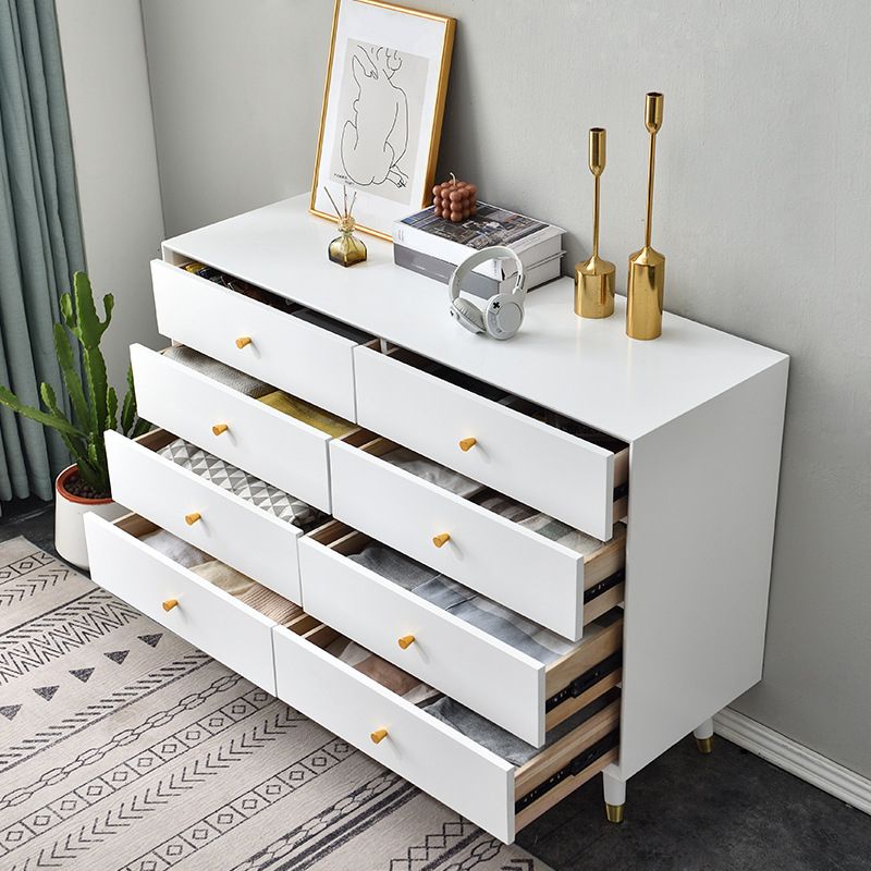 Simple Style multi Drawer Buffet Table Wood Kitchen Table for Living Room Clearhalo 'buffet_sideboard' 'Buffets & Sideboards' 'furn' 'furn_buffet_sideboard' 'Furniture' 'furniture_buffet_sideboard' 'Kitchen & Dining Furniture' 1200x1200_2626727c-0162-4b02-91b8-508143ff9807