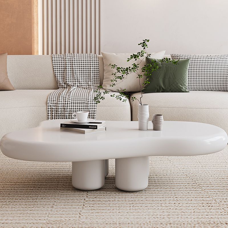 Contemporary Corner Table Wood White 4 Legs Accent Side Table Clearhalo 'Coffee & Accent Tables' 'End & Side Tables' 'end_side_tables' 'furn' 'furn_end_side_tables' 'Furniture' 'Living Room Furniture' 1200x1200_26275882-89a7-4a02-b2fa-13fd17040835