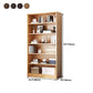 Closed Back Modern Style Bookshelf Wood Bookcase for Home Office