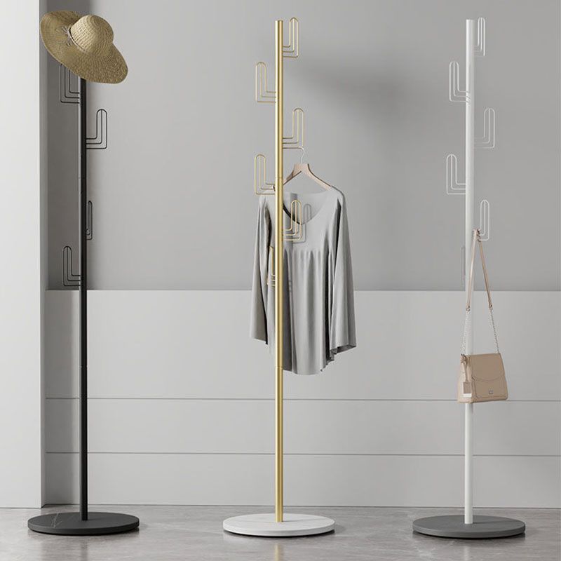 Luxurious Free Standing Coat Rack Metal Coat Hanger for Living Room Clearhalo 'Entry & Mudroom Furniture' 'furn' 'furn_hall_tree_coat_racks' 'Furniture' 'Hall Trees & Coat Racks' 'hall_tree_coat_racks' 1200x1200_262b8446-d2fc-462a-8703-a7726ab3472e