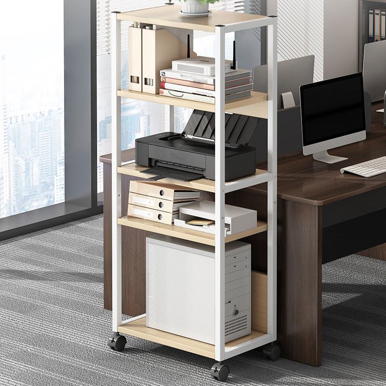 Modernes künstliches Holzbuchregal, geometrisches Bücherregal für jeden Raum, 20 "L x 12" W.