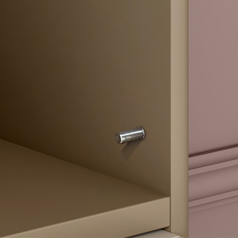 Glam Standard Bookcase Metal Frame Manufactured Wood Bookshelf with Glass Doors Clearhalo 'Bookcases' 'furn' 'furn_bookcases' 'Furniture' 'furniture_bookcases' 'Office Furniture' 1200x1200_2631507a-c5b5-4f41-a7d5-c971951b464d