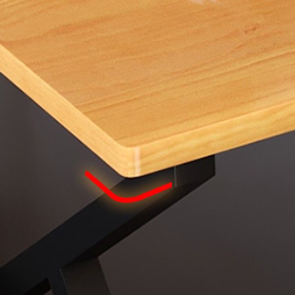 Escritorio ergonómico de 29.5 pulgadas escritorio amarillo rectangular escritorio de oficina