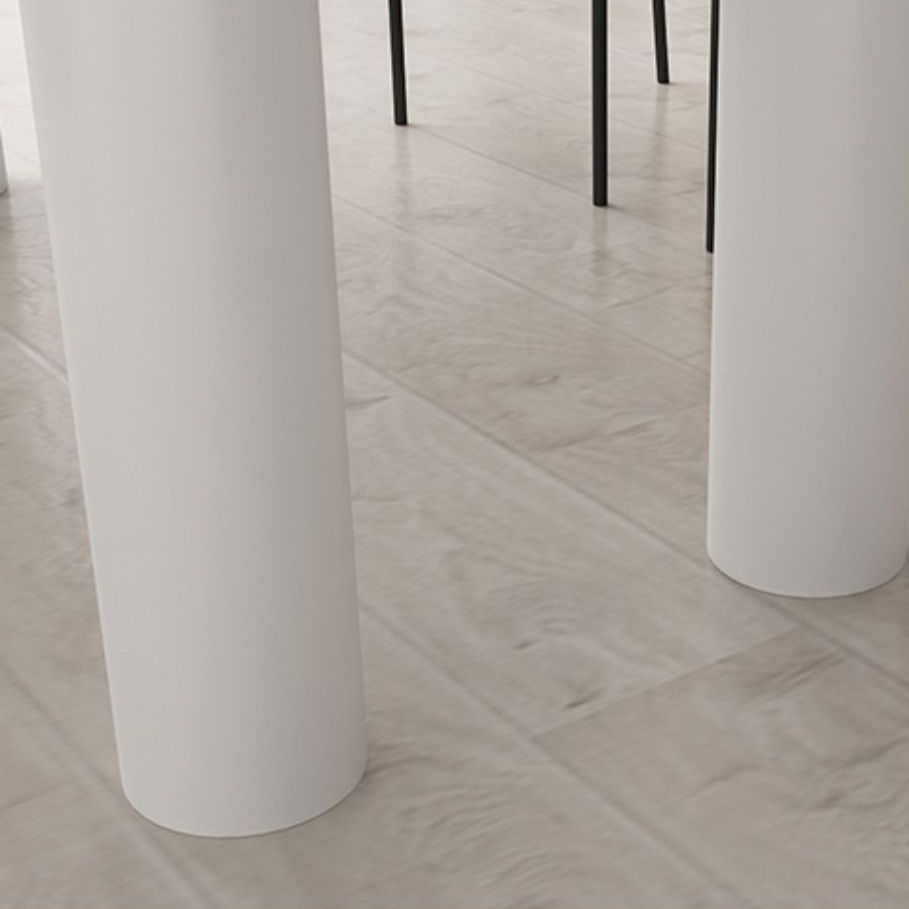 Simplicidad Forma gratuita Mesa de comedor Top de piedra sinterizada Base de hierro Desk Home Kitchen Kitchen