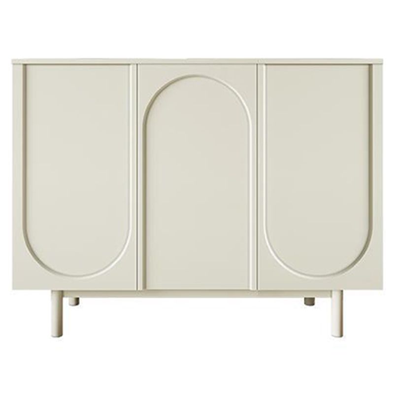 Table du buffet en bois du serveur de restauration contemporain avec armoires