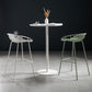 41.3"H Industrial Pedestal Pub Table Round Bistro Bar Solid Wood Table