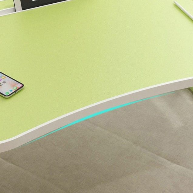 Modern Wood Writing Desk Floating drijvend 15,75 "W -laptoptafel met slee -basis