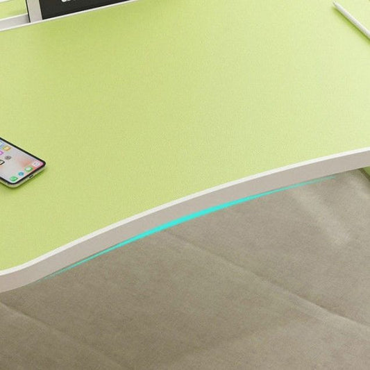 Bureau d'écriture en bois moderne flottante flottante de 15,75 "W Table d'ordinateur portable avec base de traîneau