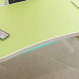 Modern Wood Writing Desk Floating drijvend 15,75 "W -laptoptafel met slee -basis