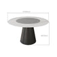 Modern Pedestal Casual Dining Table Round Dining Table with Ash Wood Base