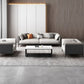 Contemporary Stationary Sofa Standard Square Arm Sofa for Living Room