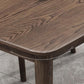 Rechthoekige vaste houten eettafel Modern natuurlijk-bruine meubels met 4 poten voor thuis