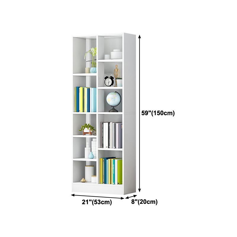 Wood Standard Bookshelf Contemporary Style Bookcase for Living Room Clearhalo 'Bookcases' 'furn' 'furn_bookcases' 'Furniture' 'furniture_bookcases' 'Office Furniture' 1200x1200_263a3ba4-f5c5-48df-9508-48a78deaff1e