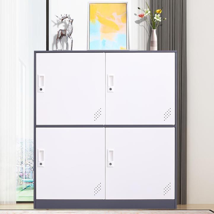 Non-Hanging Armoire with Lock Contemporary Storage Cabinet for Home
